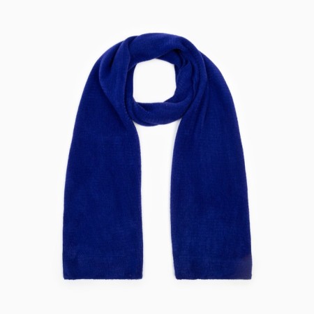 Female scarf, blue color, size 23x160 cm