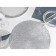 Set of serving napkins on the table "straw", d = 38 cm, 4 pcs, silver color