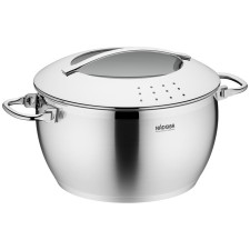 A pan with a glass cover Nadoba Maruska, D = 24 cm, 5.5 liters