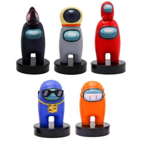 Set of figures-stamps Yum AMONG US, 5 pcs, mix