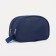 Cosmetic bag, 2 parts on zippers, blue color