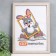 Photo frame MDF 21x30 cm. No. 6, width. 20 mm, thickness. 12 mm, cappuccino (plastic screen)
