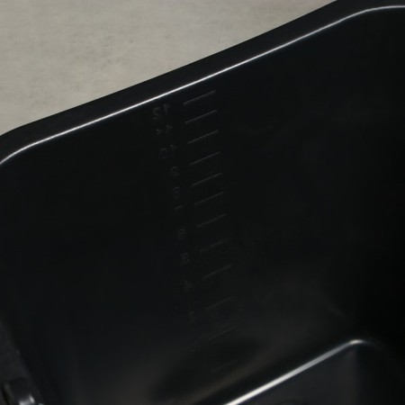 Construction bucket, 12 l, rubber -plastics, square with a nose-2