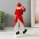 Souvenir Polystone "Clown takes out a rabbit from a hat" white-red 10.5x7.5x23.5 cm
