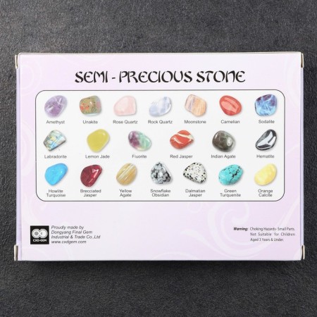 Collection of minerals, 12 pcs, 14.2x10.5 cm-5