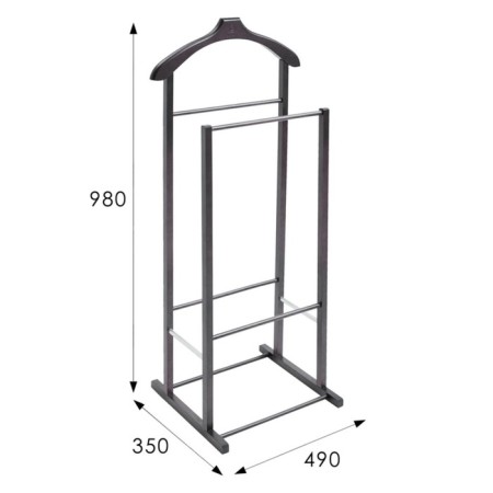 Paul -costume hanger in 27n, 490x350x980, wenge-1
