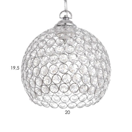 Suspension "Diamond" 1x40W E27 Chrome Model: 2829736-1