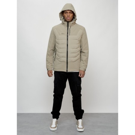 Male spring jacket, size 48, light green color-4