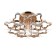 Chandelier 1685/12 LED 192W 3000-6000k gold 75x75x26 cm Bayerlux