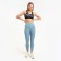 Female leggings, blue color, size 44 (s)