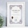 Photo frame Plastic format A4 "Moon" White with gold 30.3x23.5 cm