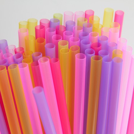 Disposable tubes for drinks, 21 cm, d = 5 mm, 100 pcs, color mix-1