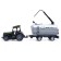 Radio -controlled “farmer” tractor with a tank, works from batteries, green color