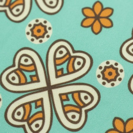 Payer satin fabric stuffed, width 150 cm, menthol color-2
