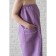 Pareo for the sauna female, lilac color, waffle