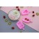 Form for ice cream shares "Mishutka", silicone, 14 × 8 × 2.5 cm, pink color
