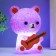 Nightmare "Bear" Led RGB from 3xlr44 mix 10x10x15.5cm Risalux