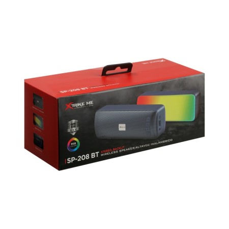 Portable column Xtrike Me SP-208BT, 10 W, BT5.0, backlight, 1200 mAh, gray-14