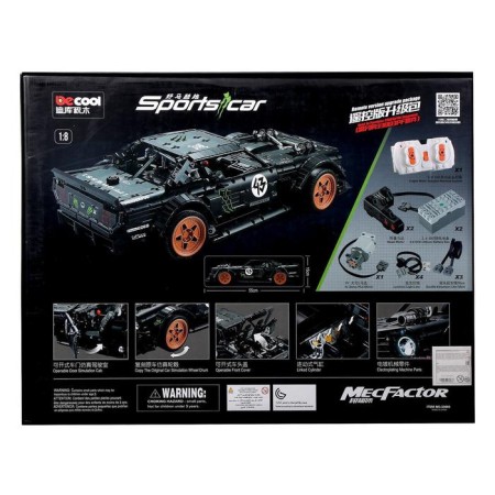 Designer "Technique. Sports car ", collectible model, 3145 details-3