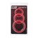 A set of erection rings Black & Red Toyfa, silicone, red, d = 6/5/4 cm