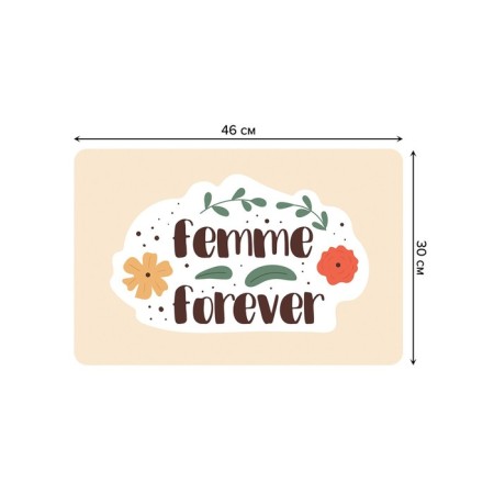 A set of napkins for setting the Femme Forever table, rectangular, rounded edges, size 30x46 cm, 4 pcs-2