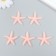 Decor for creativity Plastic "Orange Sea Star" Sugar 3.8x0.5x3.8 cm