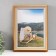 Photo frame plastic A4 "Styliani" beige with gold stroke 4.8x26x34.5 cm