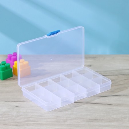 Ricco organizer for storage, 15 cells, 17.5 × 10 × 2 cm, white color-3