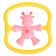 Rattle "giraffes" color pink, crumb I