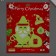 Stick phosphorus plastic "Santa Claus and cap" set 3 pcs 28.5x23.5 cm