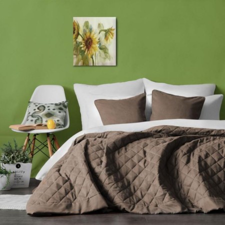 Cover with pillowcases "Kim", size 160x220 cm, cappuccino color-1