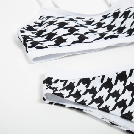 Swimsuit female separate minku color white/black, size 48-9