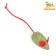 Mouse for cats made of pressed cat mint with a tail of rope, 4.7 cm