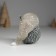 Polystone souvenir "Hedgehog with a silver Christmas tree in a long cap" 7x5x8 cm