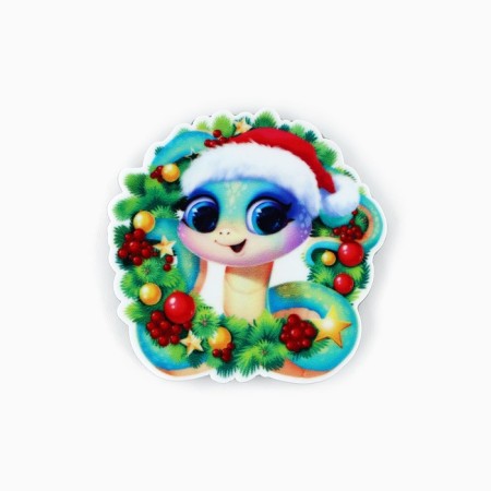 Acrylic New Year's magnet "New Year: Gift for you", for the New Year, 5 cm-2