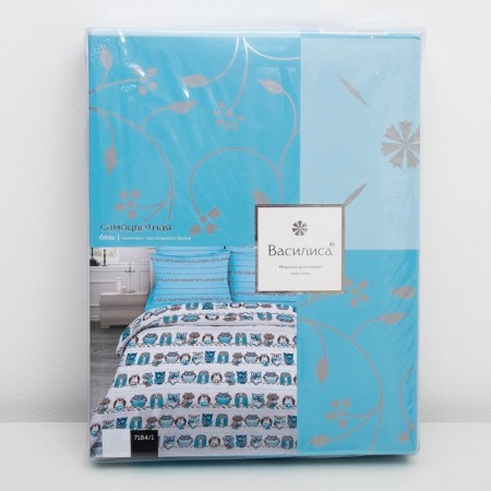 Bed linen 2 joint venture. Vasilisa owl 175x215, 200x220, 70x70 cm - 2 pcs.-5