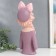 Polystone souvenir "Baby with a scythe, a bow in peas, with a cat" 36x12x15.5 cm