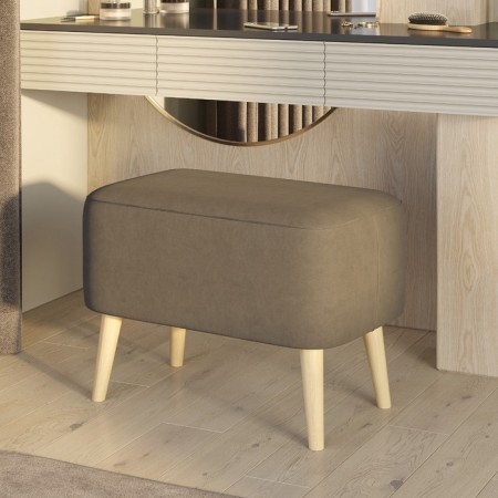 Mono Bange, 640 × 390 × 460 mm, velor, nut color