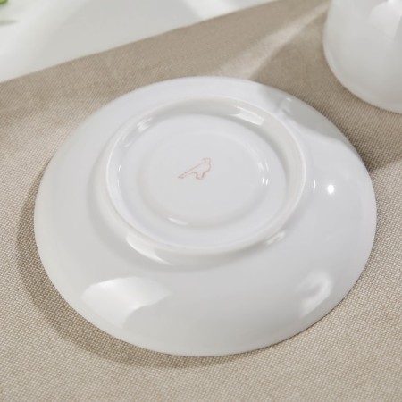 Tea steam porcelain "olives", 275 ml, cup D = 9.2 cm, saucer d = 15.1 cm, Mix drawing-2