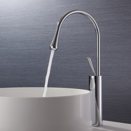 Bronze de Luxe Scandi 9015C sink mixer, 220 mm lings, brass, chrome-1