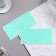 Money envelope "Congratulations!" turquoise, velvet, 19.5x9cm