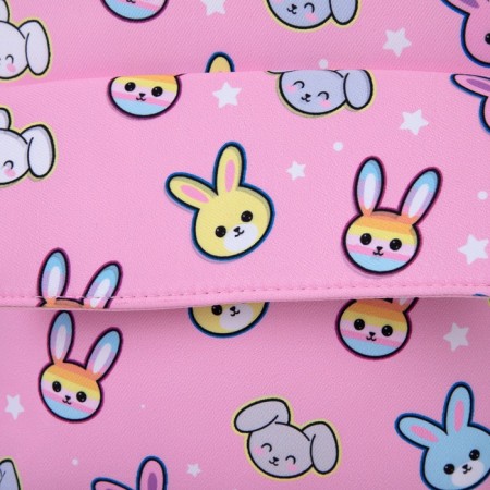 Baby backpack for a girl Textile "Bunny", 27x23 × 10 cm-2