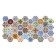 PVC panel faceted hexagon patchwork 973*492
