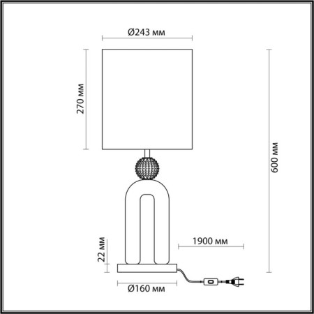 Table Bagel lamp E27 1x60W-5