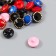 Buttons plastic for creativity on the midnight "Bright ball in gold" set of 20 pcs 1.2x1.2 cm