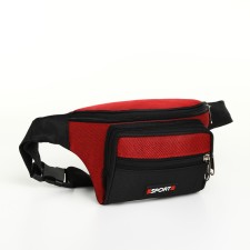 Board waist on lightning, 3 outer pockets, red/black color