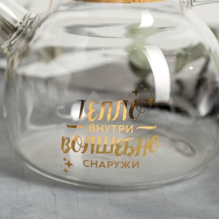 Glass kettle "Heat inside", 1000 ml-4