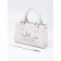 Female bag, 20*8*14, lightning departure, belt lengths, white
