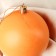 Set of balls plastic D-8 cm, 2 pcs "matte" orange