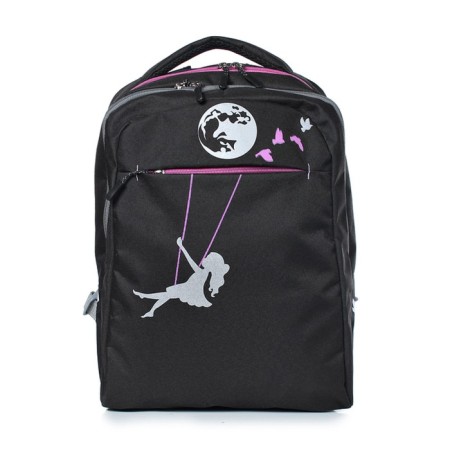 School backpack, synthetic fabric, 270x360x115 cm, black-1